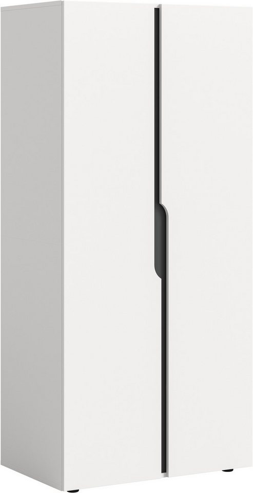Home affaire Kleiderschrank BJÖRNEBORG, Schlafzimmerschrank, Garderobe, Schrank (inklusive Wechselblende in anthrazit und Artisan Eiche Nachbildung) Breite 80cm – Bild 5 von 5