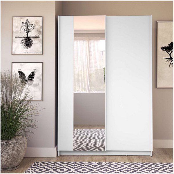 Home affaire Kleiderschrank Hildreth, Wäscheschrank, Schwebetüren, Versand nur 4,95! mit Spiegel, FSC®-zertifizierter Holzwerkstoff