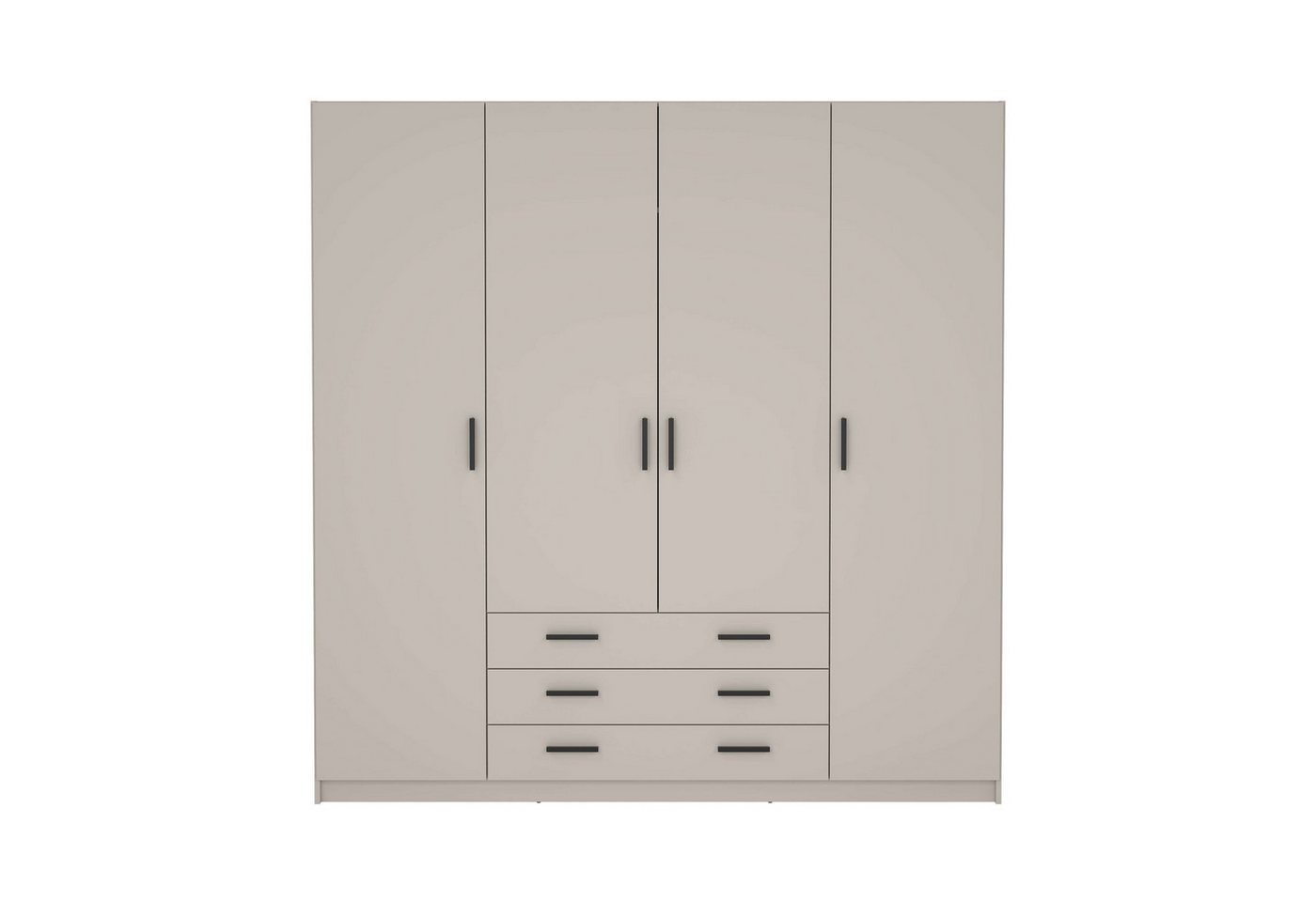 Home affaire Kleiderschrank Sprint, viel Stauraum, robuste Qualität, 3 Breiten 98, 147, 195 cm Breite 98,5/147 oder 195,5 cm, je mit Einlegeböden und Kleidersta – Bild 4 von 5
