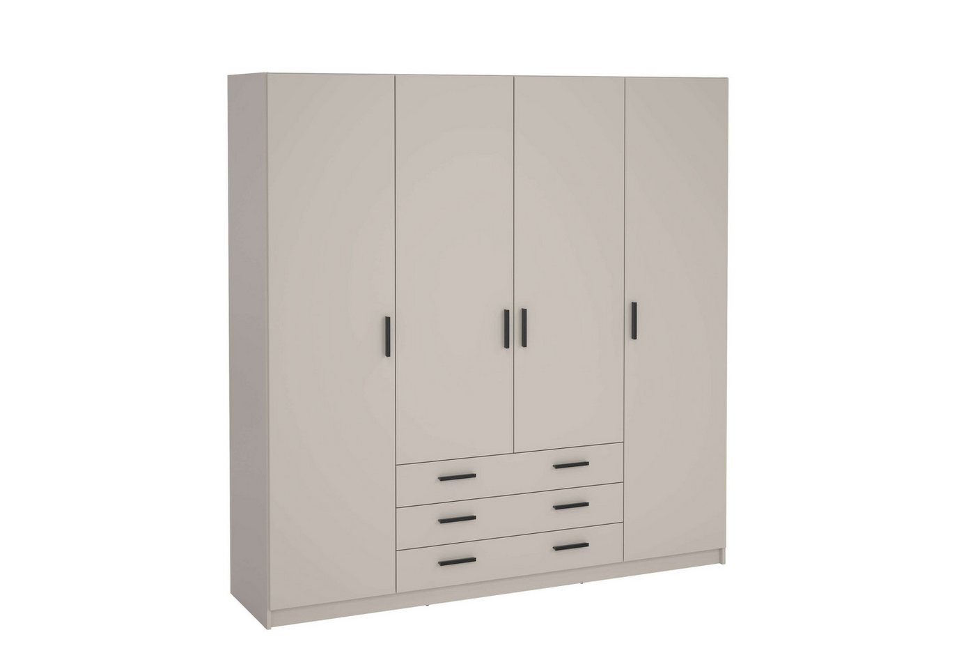 Home affaire Kleiderschrank Sprint, viel Stauraum, robuste Qualität, 3 Breiten 98, 147, 195 cm Breite 98,5/147 oder 195,5 cm, je mit Einlegeböden und Kleidersta – Bild 5 von 5