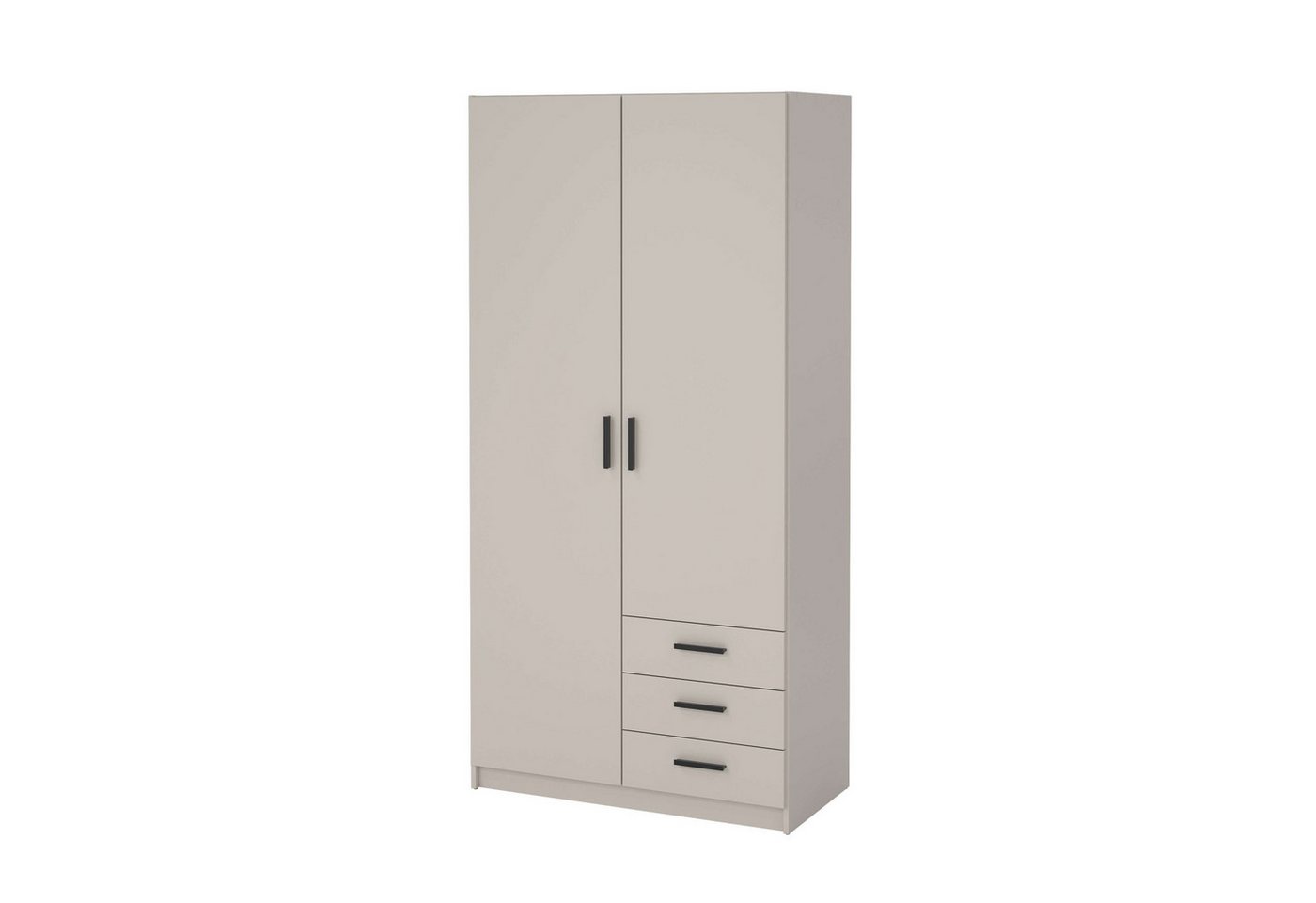Home affaire Kleiderschrank Sprint, viel Stauraum, robuste Qualität, 3 Breiten 98, 147, 195 cm Breite 98,5/147 oder 195,5 cm, je mit Einlegeböden und Kleidersta – Bild 2 von 5
