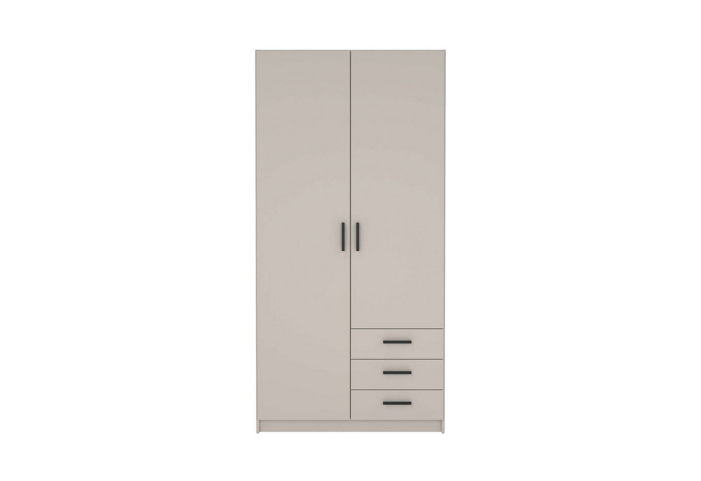 Home affaire Kleiderschrank Sprint, viel Stauraum, robuste Qualität, 3 Breiten 98, 147, 195 cm Breite 98,5/147 oder 195,5 cm, je mit Einlegeböden und Kleidersta – Bild 4 von 5