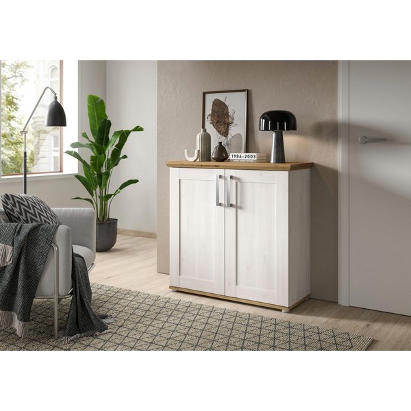Home affaire Kommode COSENZA, Breite 95 cm, 2 Türen, 2 Einlegeböden, 3 Fächer, in Landhausoptik, Anrichte, Schrank, Sideboard