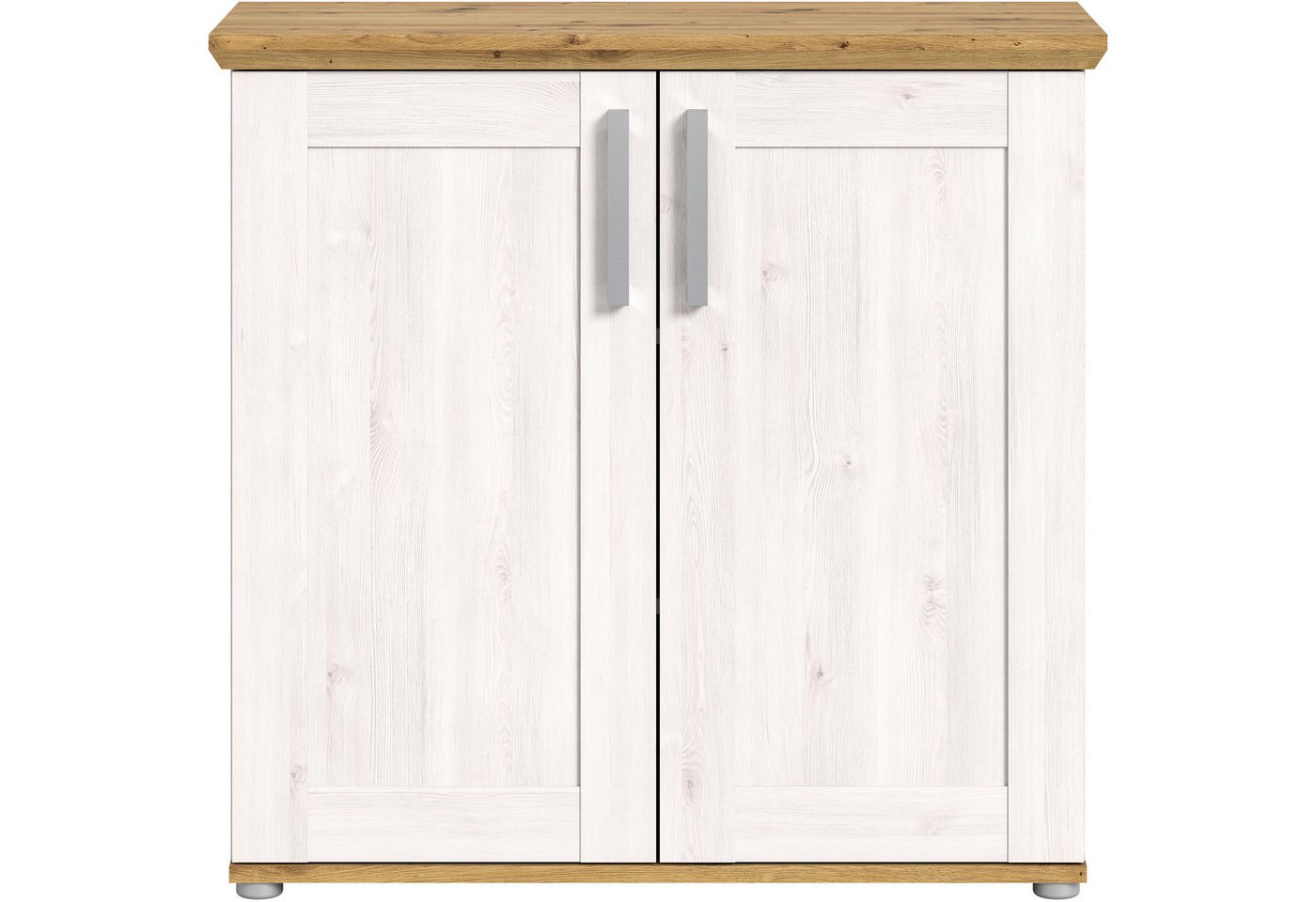 Home affaire Kommode COSENZA, Breite 95 cm, 2 Türen, 2 Einlegeböden, 3 Fächer, in Landhausoptik, Anrichte, Schrank, Sideboard – Bild 3 von 5