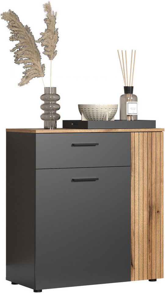 Home affaire Kommode Estepona (1 St), Aufbewahrungsschrank für viele Räume - (B/T/H) 80/38/86 cm – Bild 3 von 5
