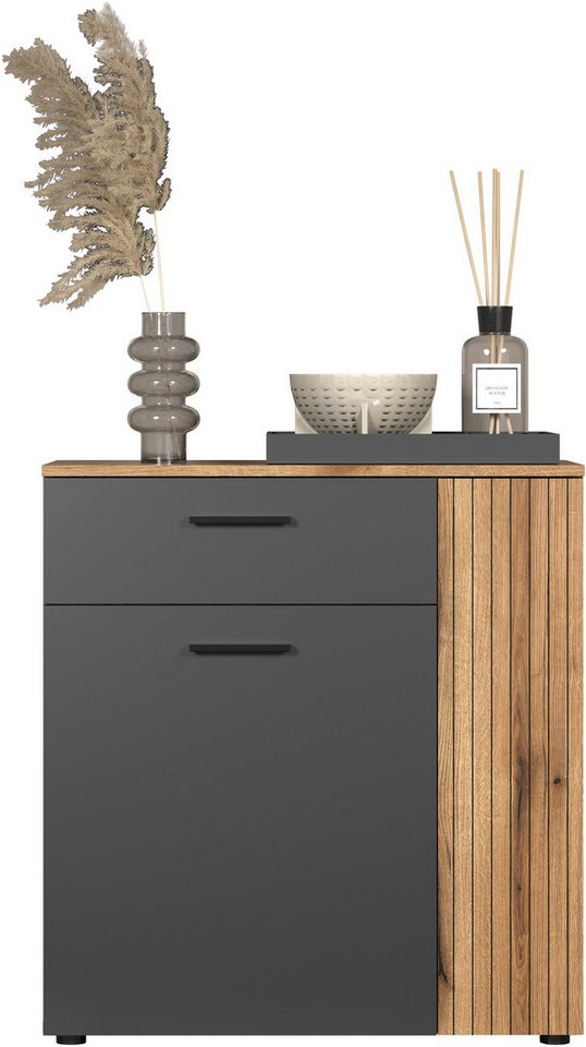 Home affaire Kommode Estepona (1 St), Aufbewahrungsschrank für viele Räume - (B/T/H) 80/38/86 cm – Bild 5 von 5
