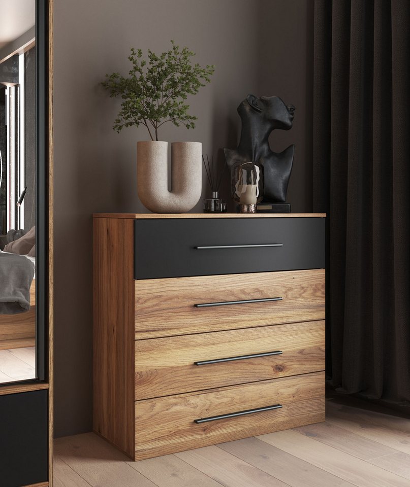 Home affaire Kommode Faweza,Breite 91 cm, Schubladenkommode, Sideboard mit Schublden, Mehrzweckschrank viel Stauraum – Bild 4 von 5