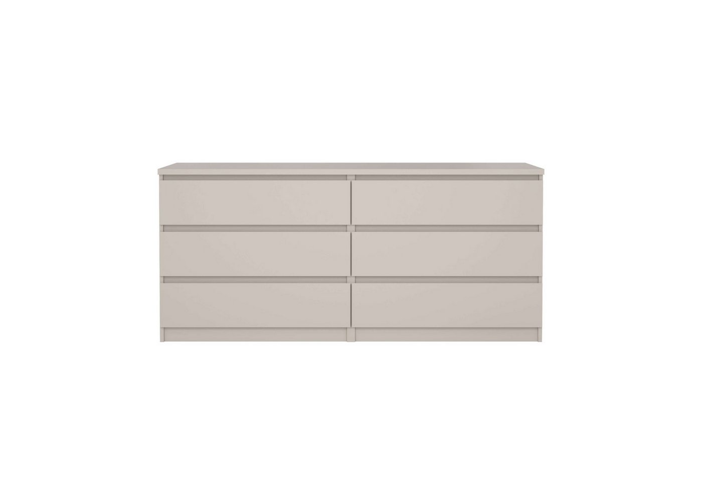 Home affaire Kommode Naia, 6 Schubladen im skandinavischen Design, Breite 158 cm, Viel Stauraum mit griffloser Front, in mehreren Farben – Bild 4 von 5