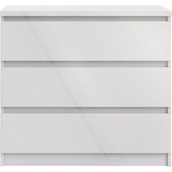 Home affaire Kommode Naia, abgerundete Schubladenkanten auf Metallgleiter, Breite 77 cm