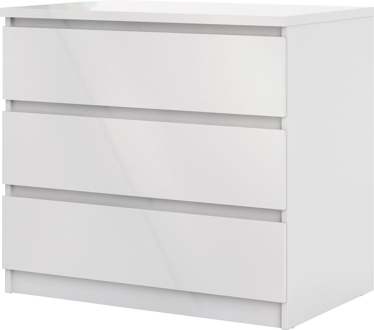 Home affaire Kommode Naia, abgerundete Schubladenkanten auf Metallgleiter, Breite 77 cm – Bild 3 von 5