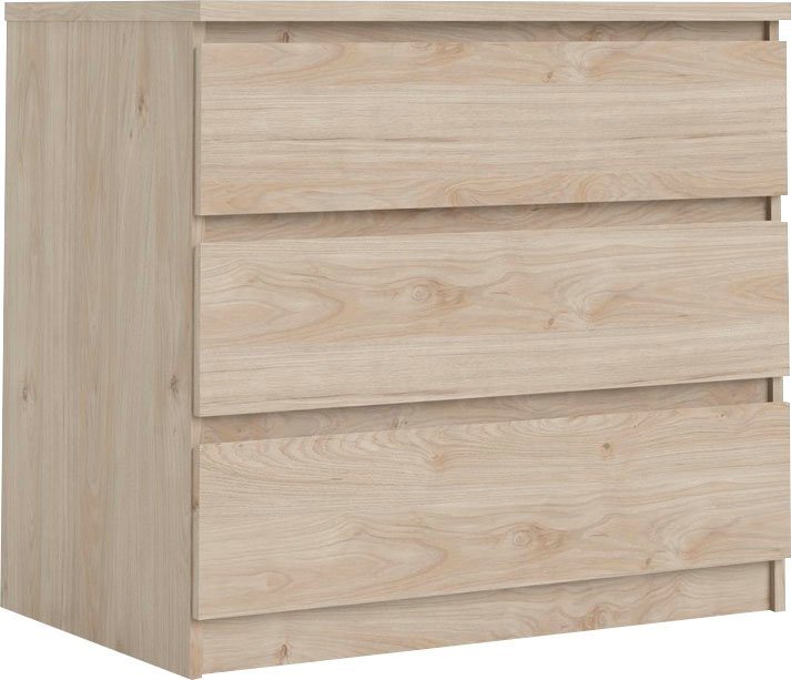 Home affaire Kommode Naia, abgerundete Schubladenkanten auf Metallgleiter, Breite 77 cm – Bild 2 von 5