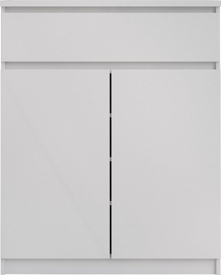 Home affaire Kommode Naia, abgerundete Schubladenkanten auf Metallgleiter, Breite 80,2 cm – Bild 2 von 5