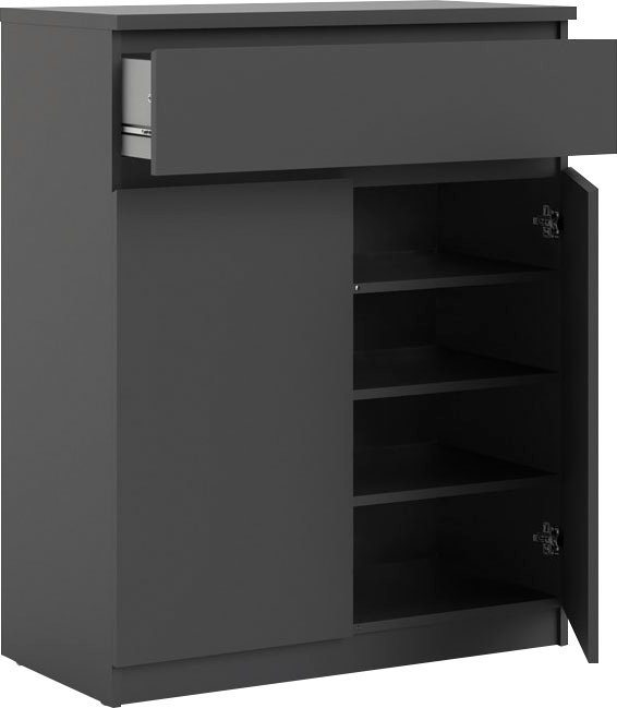 Home affaire Kommode Naia, abgerundete Schubladenkanten auf Metallgleiter, Breite 80,2 cm – Bild 4 von 5