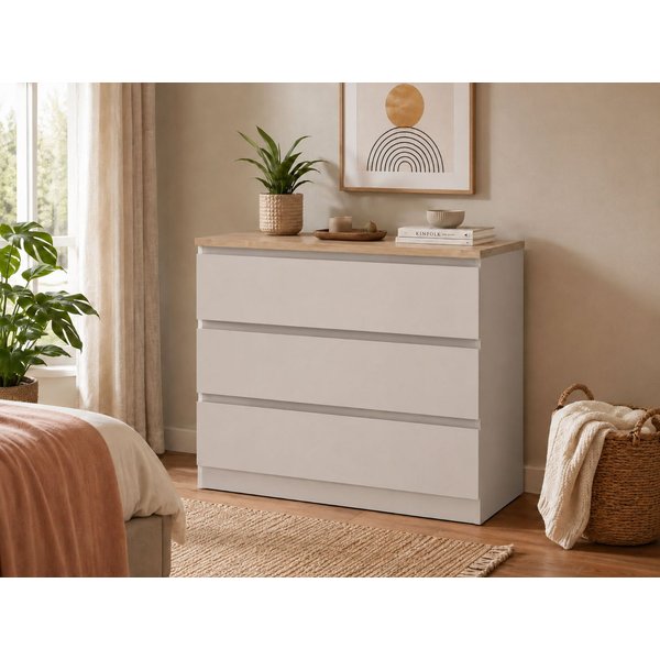 Home affaire Kommode Naia, Modern, mehrere Farben,abgerundete Schubladenkanten auf Metallgleiter