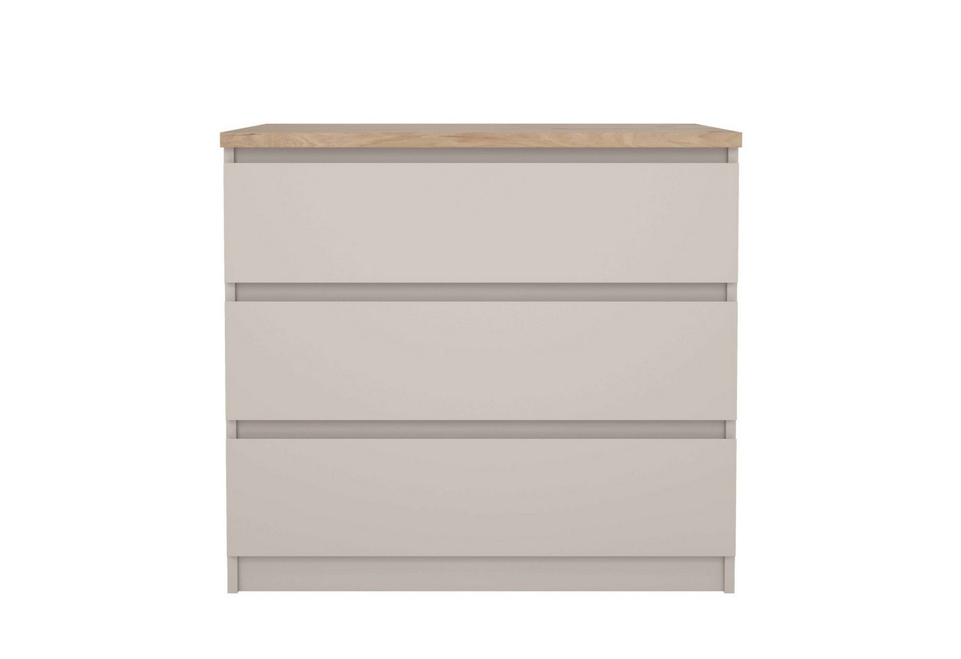 Home affaire Kommode Naia, Modern, mehrere Farben,abgerundete Schubladenkanten auf Metallgleiter – Bild 2 von 5