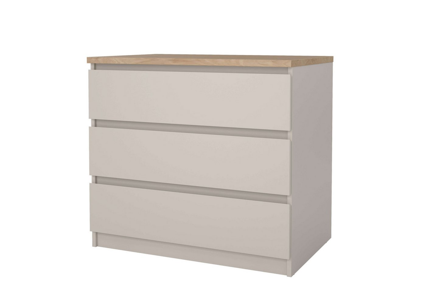 Home affaire Kommode Naia, Modern, mehrere Farben,abgerundete Schubladenkanten auf Metallgleiter – Bild 4 von 5
