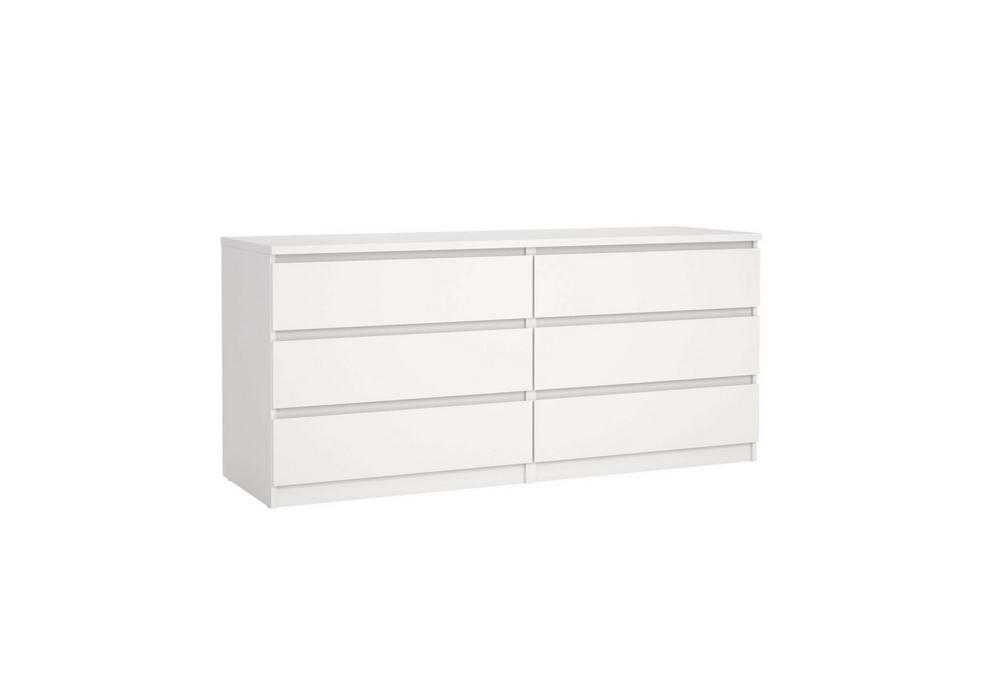 Home affaire Kommode Naia, 6 Schubladen im skandinavischen Design, Breite 158 cm, Modern, skandinavisches Design, in mehrere Farben, Metallgleiter – Bild 3 von 5