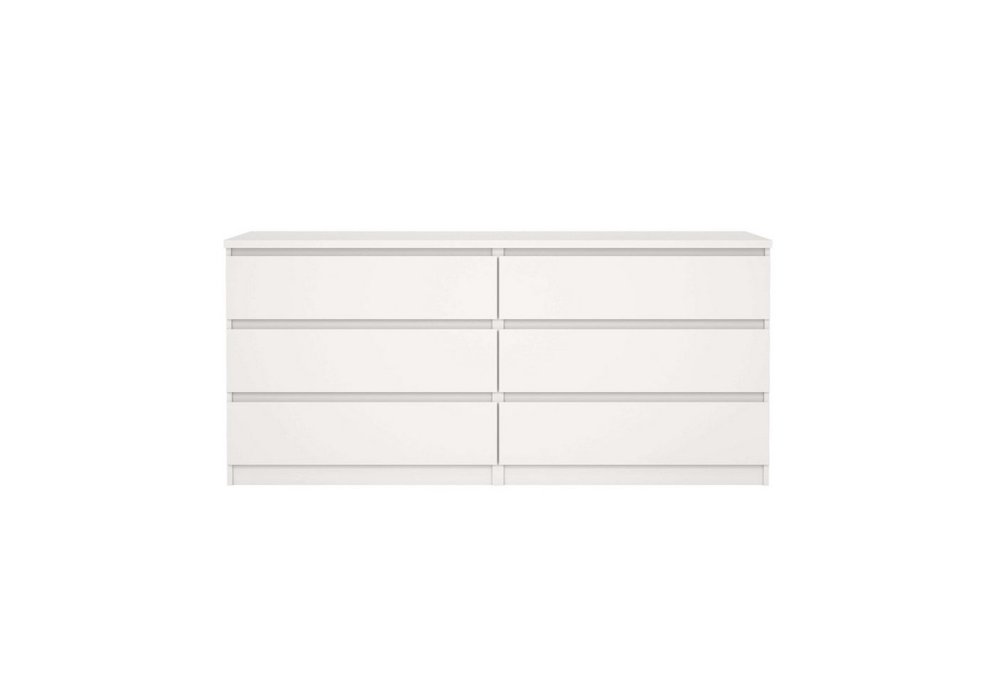 Home affaire Kommode Naia, 6 Schubladen im skandinavischen Design, Breite 158 cm, Modern, skandinavisches Design, in mehrere Farben, Metallgleiter – Bild 5 von 5