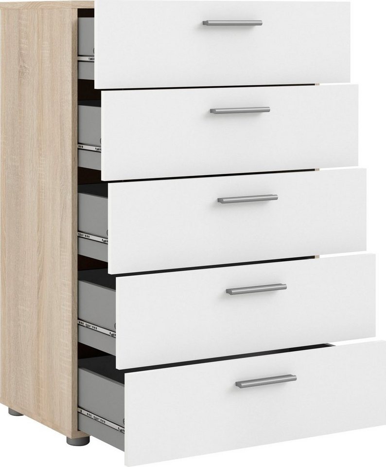 Home affaire Kommode Pepe Highboard, Schubkastenkommode, Breite 70 cm, Höhe 102 cm – Bild 4 von 5