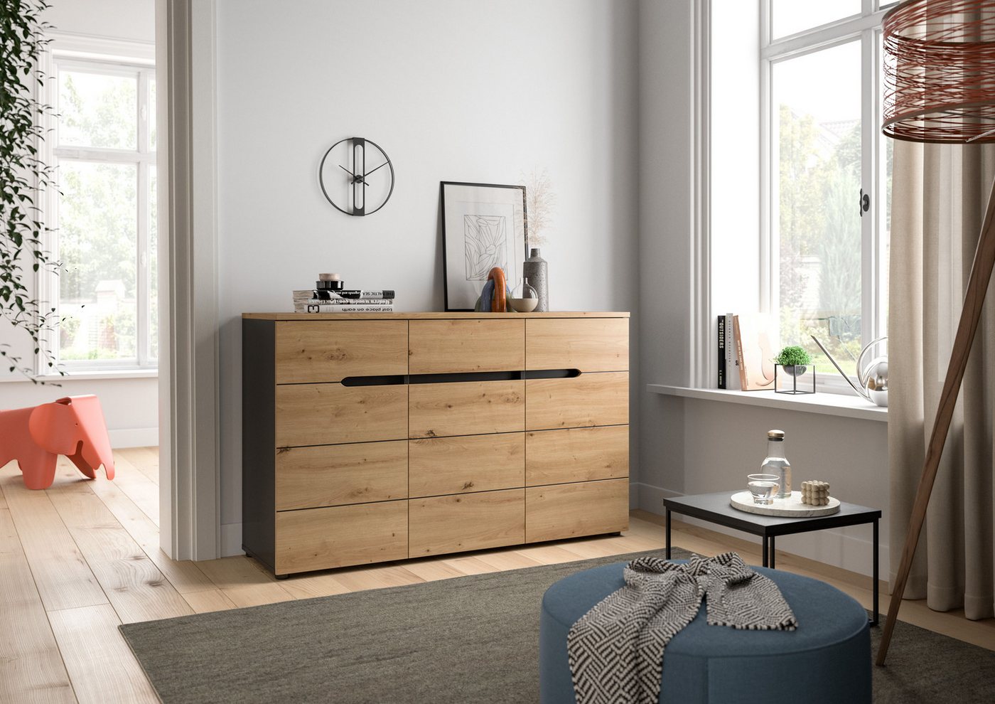 Home affaire Kommode REHAT, TOPSELLER! (in verschiedenen Ausführungen erhältlich), Sideboard, Anrichte, Schrank, Board, Highboard – Bild 2 von 5
