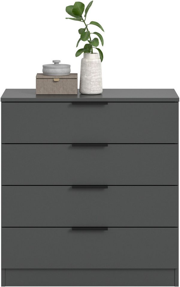 Home affaire Kommode SKARDE, Breite 74 cm, 4 Schubkästen, viel Stauraum (in verschiedenen Farben und Breiten erhältlich, individuell einsetzbar), Sideboard, Anr – Bild 3 von 5
