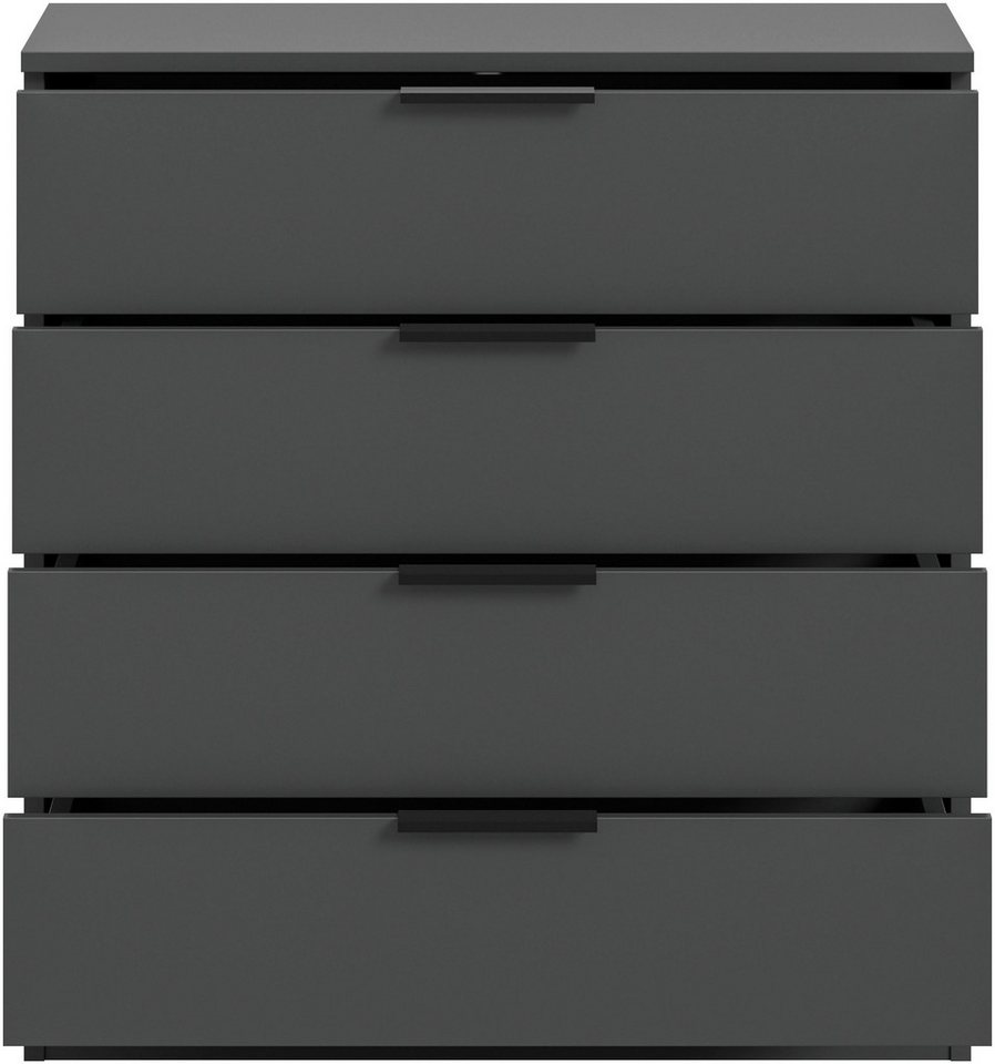 Home affaire Kommode SKARDE, Breite 74 cm, 4 Schubkästen, viel Stauraum (in verschiedenen Farben und Breiten erhältlich, individuell einsetzbar), Sideboard, Anr – Bild 4 von 5