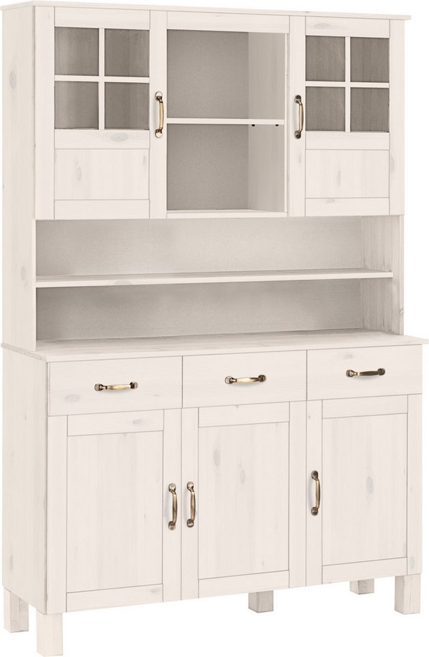 Home affaire Küchenbuffet Alby Breite 125 cm, 2 Glastüren, 2 Schubladen – Bild 2 von 5