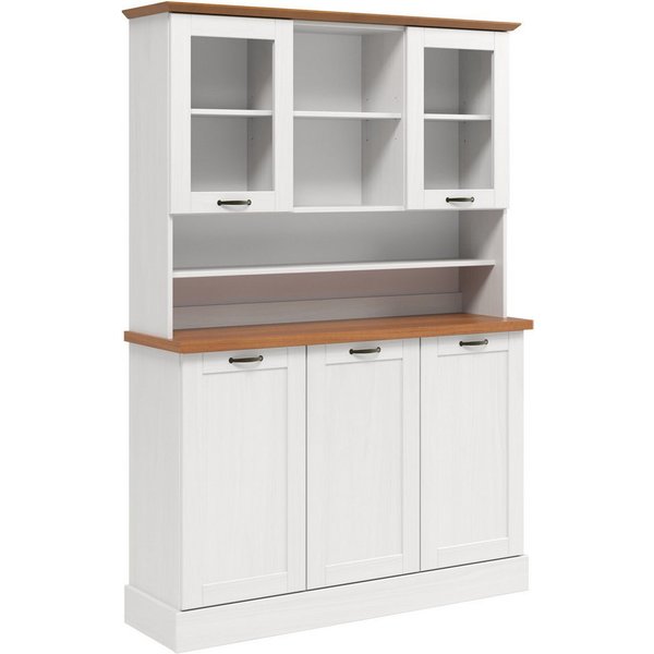 Home affaire Küchenbuffet Teramo Breite/Höhe 126/181 cm, mit Metallgriffen
