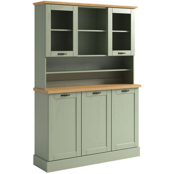 Home affaire Küchenbuffet Teramo Breite/Höhe 126/181 cm, mit Metallgriffen
