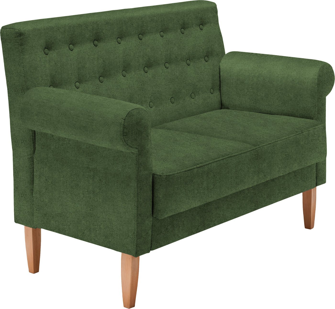 Home affaire Küchensofa Scalea Breite 157cm, Komfortsitzhöhe 55cm, Knopfheftung im Rücken, inkl. 2 Stk. Zierkissen, in verschiedenen Stoffen und Farben – Bild 3 von 5