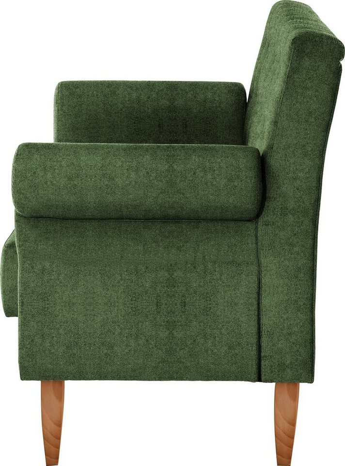 Home affaire Küchensofa Scalea Breite 157cm, Komfortsitzhöhe 55cm, Knopfheftung im Rücken, inkl. 2 Stk. Zierkissen, in verschiedenen Stoffen und Farben – Bild 4 von 5