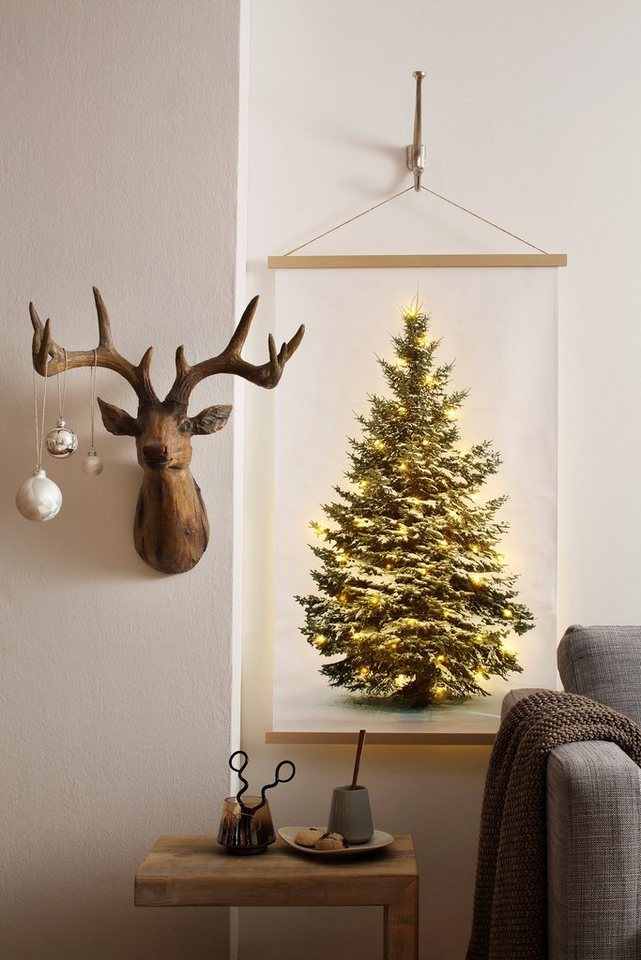 Home affaire LED-Bild Wandbehang, Weihnachtsdeko, Weihnachten (1 St), Höhe ca. 107 cm – Bild 2 von 5
