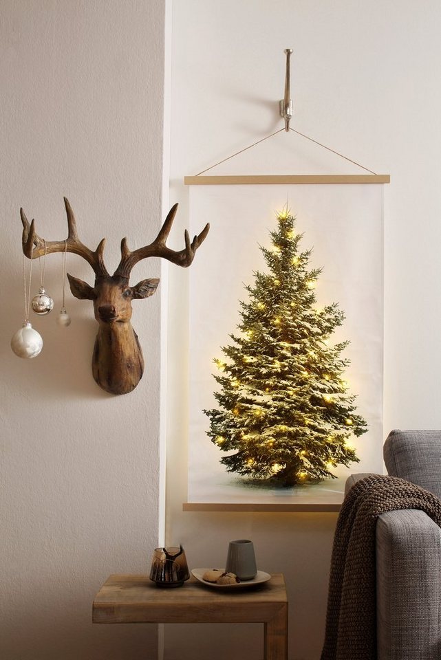 Home affaire LED-Bild Wandbehang, Weihnachtsdeko, Weihnachten (1 St), Höhe ca. 107 cm – Bild 5 von 5