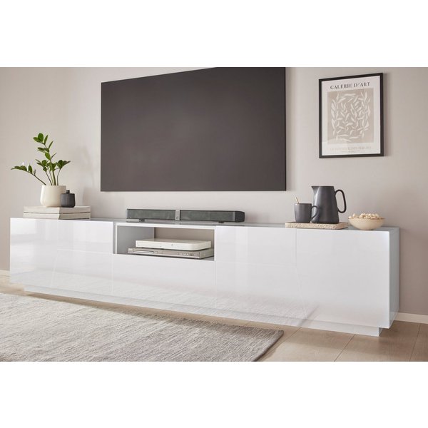 Home affaire Lowboard ALIEN- TV-Board, mit 4 Türen, 1 Schublade und 1 offenes Fach, TV-Kommode Breite ca. 220 cm "Made in Italy"