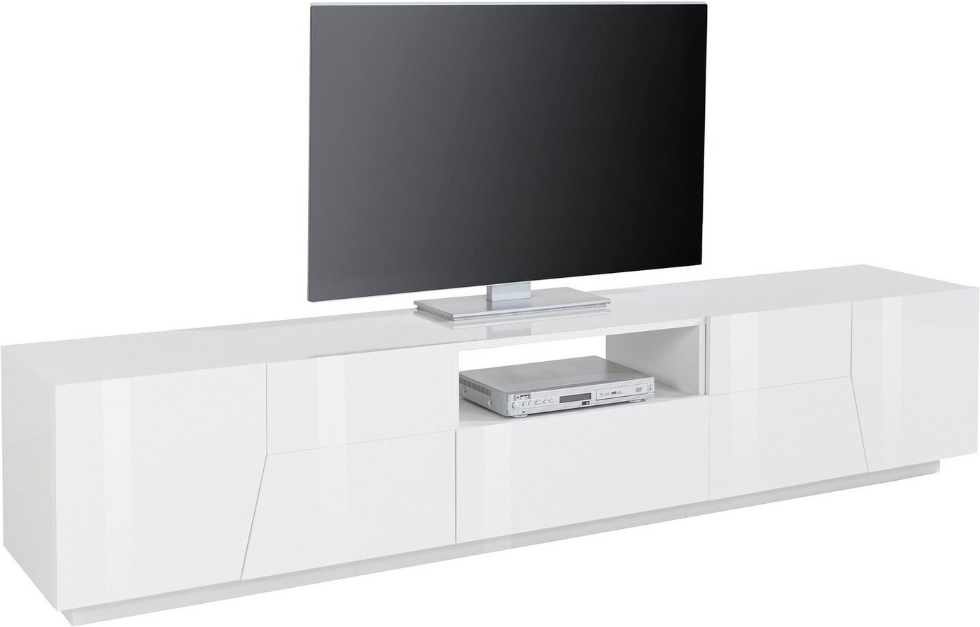 Home affaire Lowboard ALIEN- TV-Board, mit 4 Türen, 1 Schublade und 1 offenes Fach, TV-Kommode Breite ca. 220 cm "Made in Italy" – Bild 2 von 5
