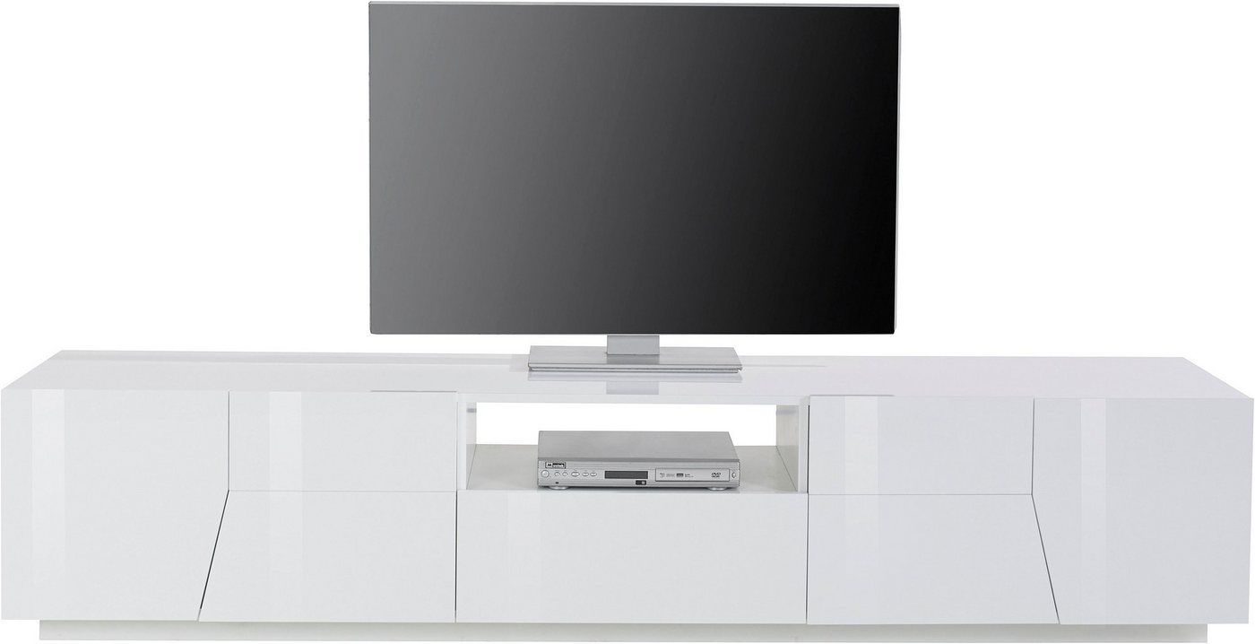 Home affaire Lowboard ALIEN- TV-Board, mit 4 Türen, 1 Schublade und 1 offenes Fach, TV-Kommode Breite ca. 220 cm "Made in Italy" – Bild 3 von 5