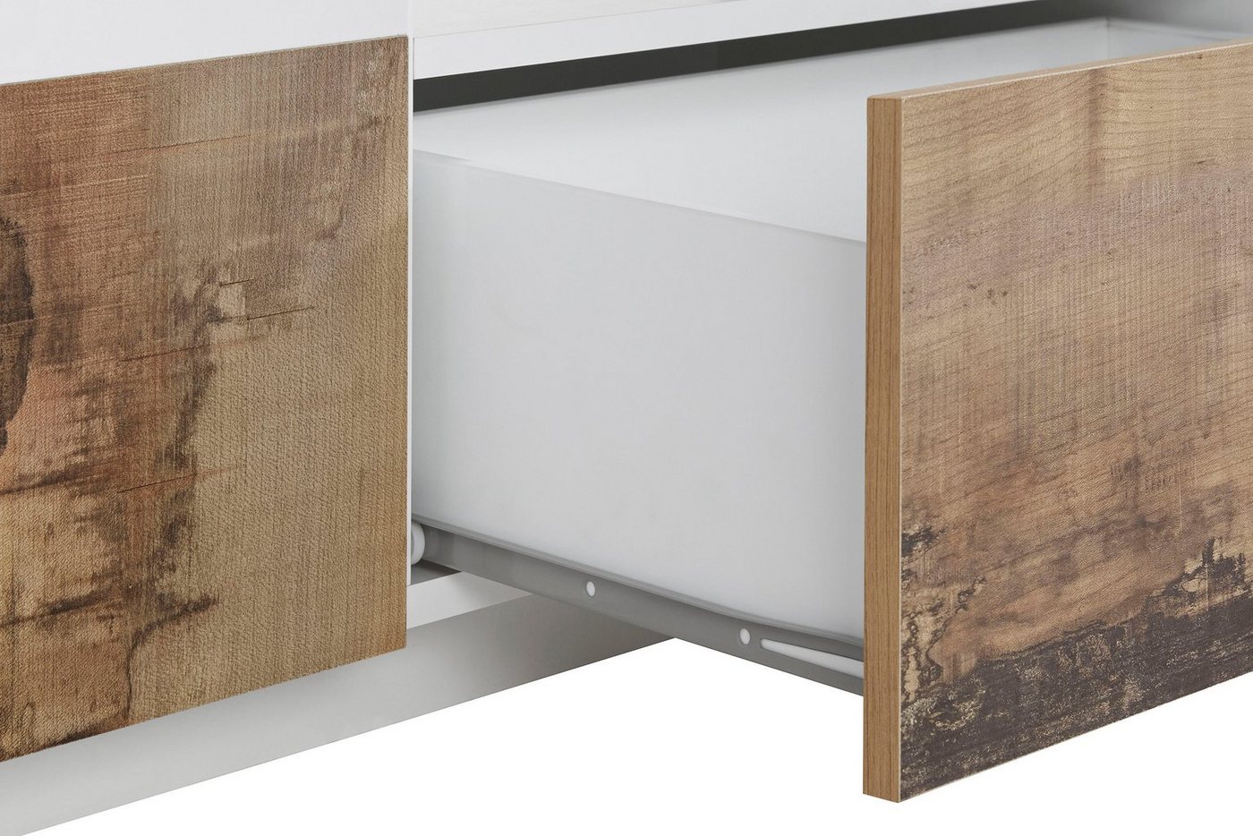 Home affaire Lowboard ALIEN- TV-Board, mit 4 Türen, 1 Schublade und 1 offenes Fach, TV-Kommode Breite ca. 220 cm "Made in Italy" – Bild 5 von 5