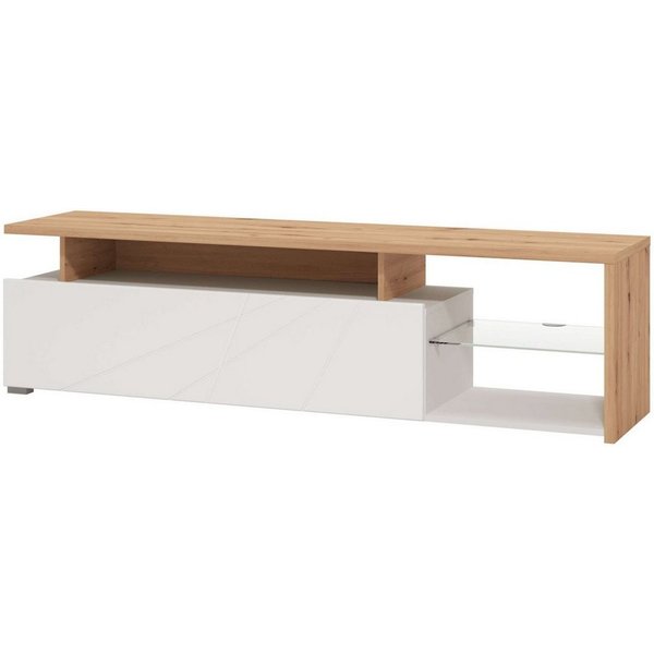 Home affaire Lowboard Arctic TV-Board, TV-Kommode,Br. 170 cm, mit und ohne LED-Beleuchtung,Front mit Fräsung