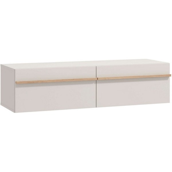 Home affaire Lowboard Arles TV-Kommode, Breite 128 /154/192 cm, TV-Schrank, Wandmontage, mit geschlossenen Fächern, in Kaschmir Farbe, mit Klappentüren