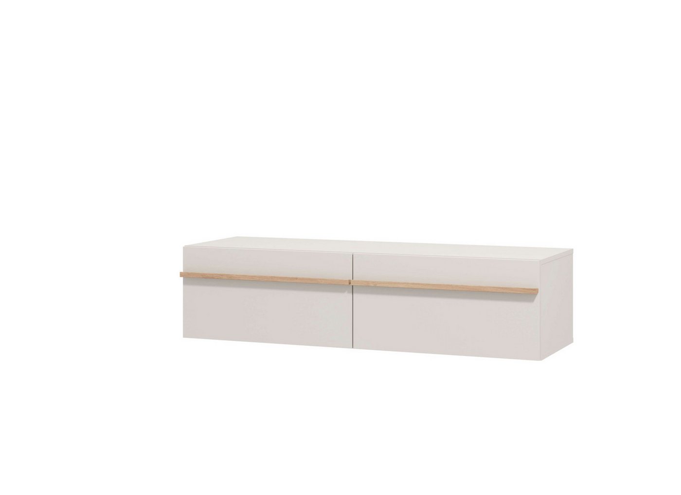 Home affaire Lowboard Arles TV-Kommode, Breite 128 /154/192 cm, TV-Schrank, Wandmontage, mit geschlossenen Fächern, in Kaschmir Farbe, mit Klappentüren – Bild 5 von 5