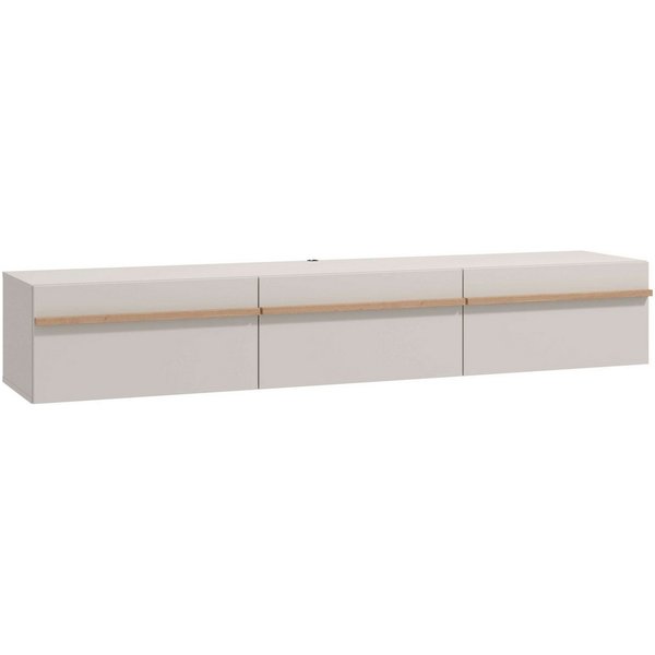 Home affaire Lowboard Arles TV-Kommode, Breite 128 /154/192 cm, TV-Schrank, Wandmontage, mit geschlossenen Fächern, in Kaschmir Farbe, mit Klappentüren