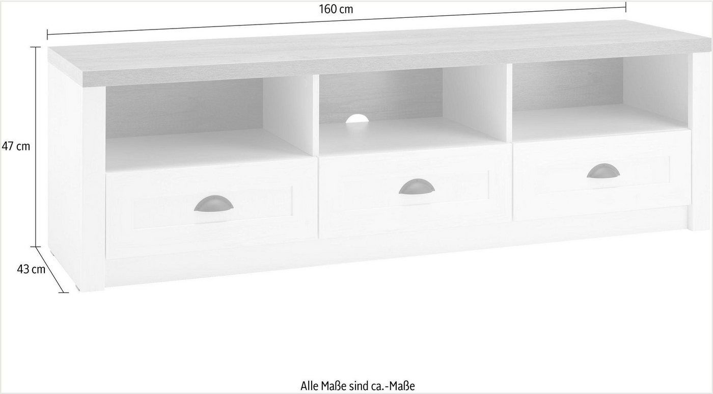Home affaire Lowboard Beauvais, Breite ca. 160 cm – Bild 5 von 5