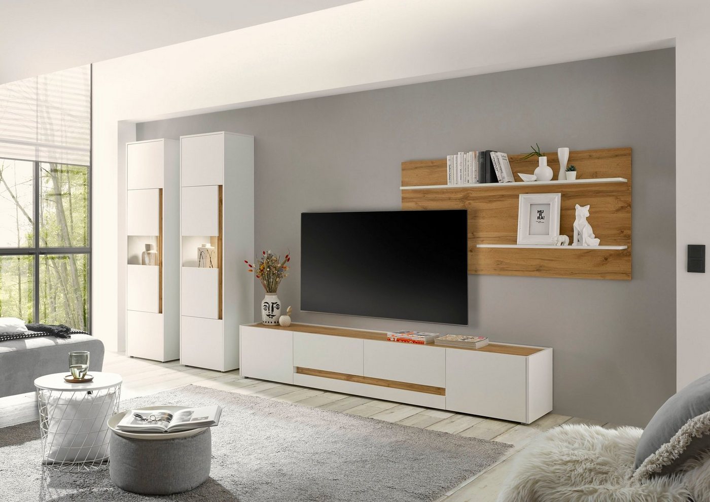 Home affaire Lowboard City/Giron, moderner TV-Schrank, Kommode, TV-Unterschrank, zeitlos, modern, ausreichend Stauraum, vielseitig einsetzbar – Bild 5 von 5