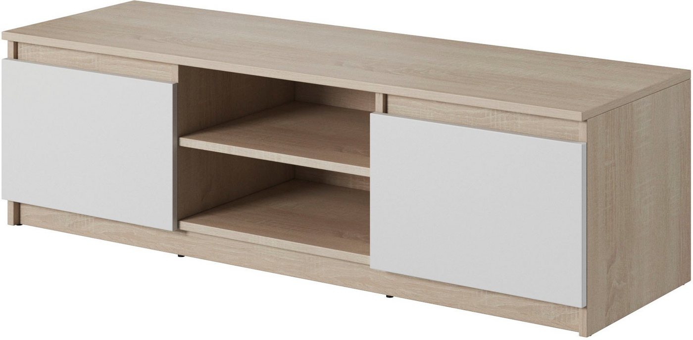 Home affaire Lowboard DINGO, zeitloser TV-Schrank, TV-Board Breite 120 cm, grifflose Fernsehschrank – Bild 2 von 5