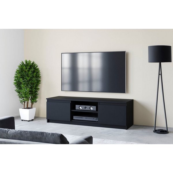 Home affaire Lowboard DINGO, zeitloser TV-Schrank, TV-Board Breite 120 cm, grifflose Fernsehschrank