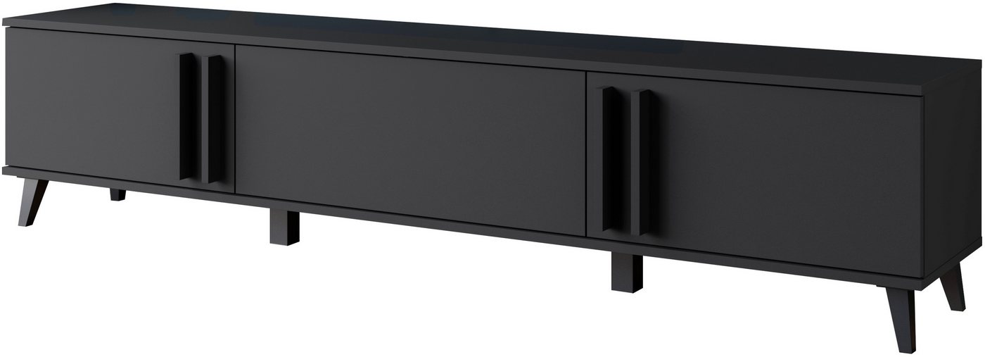 Home affaire Lowboard Helsinki, TV-Kommode Breite 180cm (1 St), modernes Design, 3 Klapptüren – Bild 2 von 5