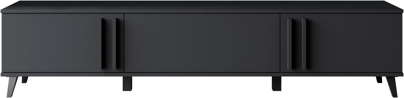 Home affaire Lowboard Helsinki, TV-Kommode Breite 180cm (1 St), modernes Design, 3 Klapptüren – Bild 5 von 5