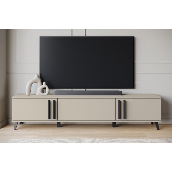 Home affaire Lowboard Helsinki, TV-Kommode Breite 180cm (1 St), modernes Design, 3 Klapptüren