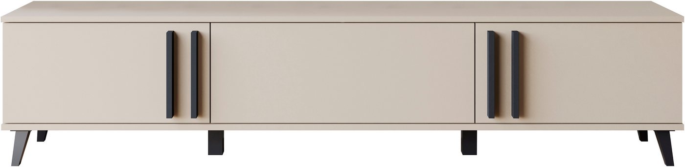 Home affaire Lowboard Helsinki, TV-Kommode Breite 180cm (1 St), modernes Design, 3 Klapptüren – Bild 5 von 5