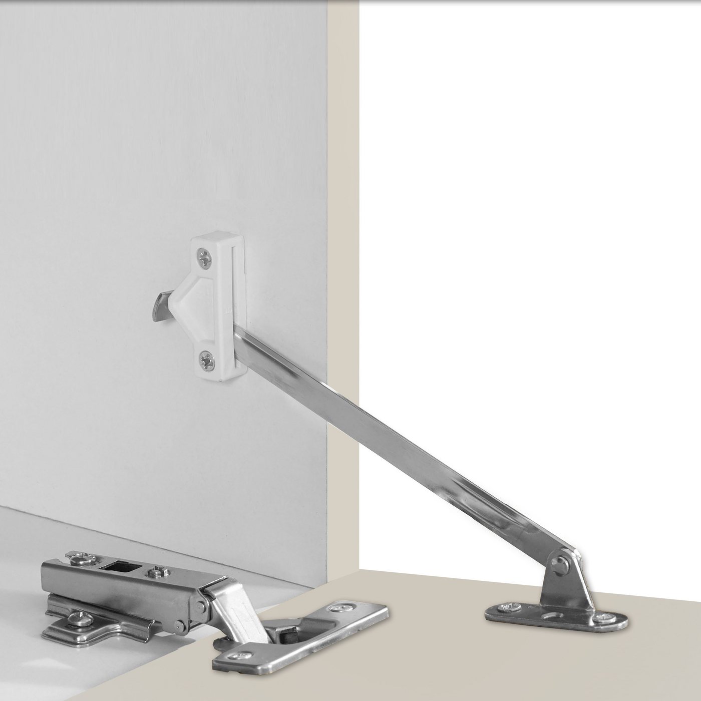 Home affaire Lowboard REAL TV-Möbel, 240 cm breit, 40/60 cm hoch, Hochglanz oder matt, mit 2 abgerundeten Türen, 1 Klappe, die ein ovales offenes Fach bilden – Bild 5 von 5